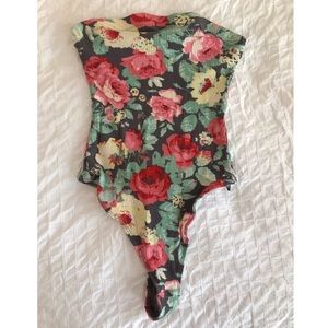 Out From Under Rose Tube Top Body Suit